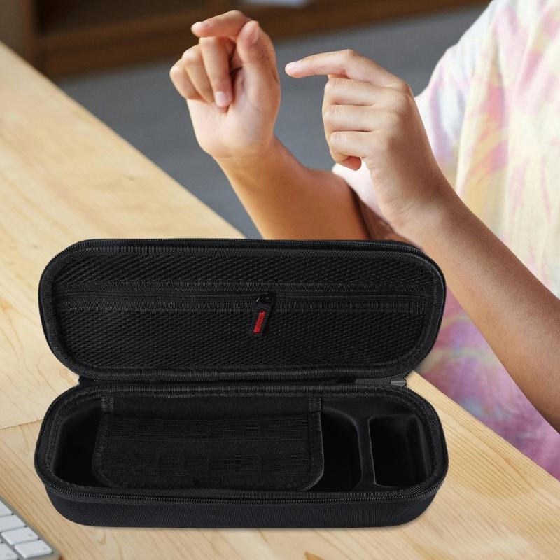 Portable Storage Solution Scratch-resist Organiser Case PU Leather Travel Storage Bag for WIN4 Game Console