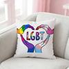 Gay Lesbian Lgbt Rainbows Pillow Case Cushion Cover Throw Pillow Case For Car Sofa