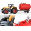 Novelty Children Pull Back Car Toys Grain Loader Harvesters Farm Tractor Pull Back Car for Play Toys Lawn Games Best Gif