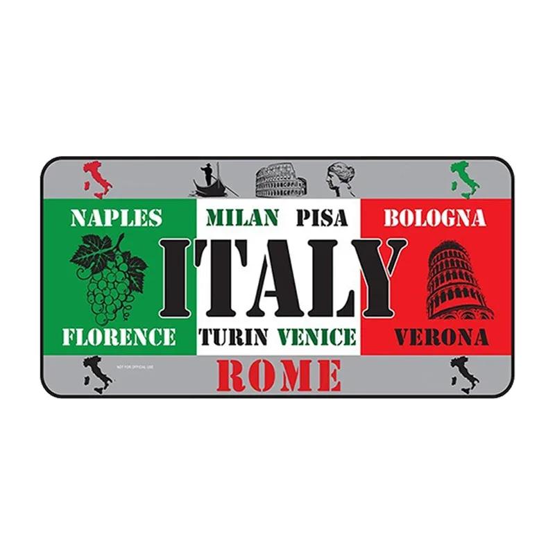 National Flag Metal Tin Sign Vintage Poster France Spain USA License Plate for Bar Home Restaurant Wall Decor 15x30cm
