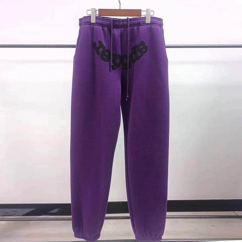 Sp5der 555555 Pěnový Potisk Tepláková Souprava Oversized Mikina Tepláky Streetwear Zimní Outfit
