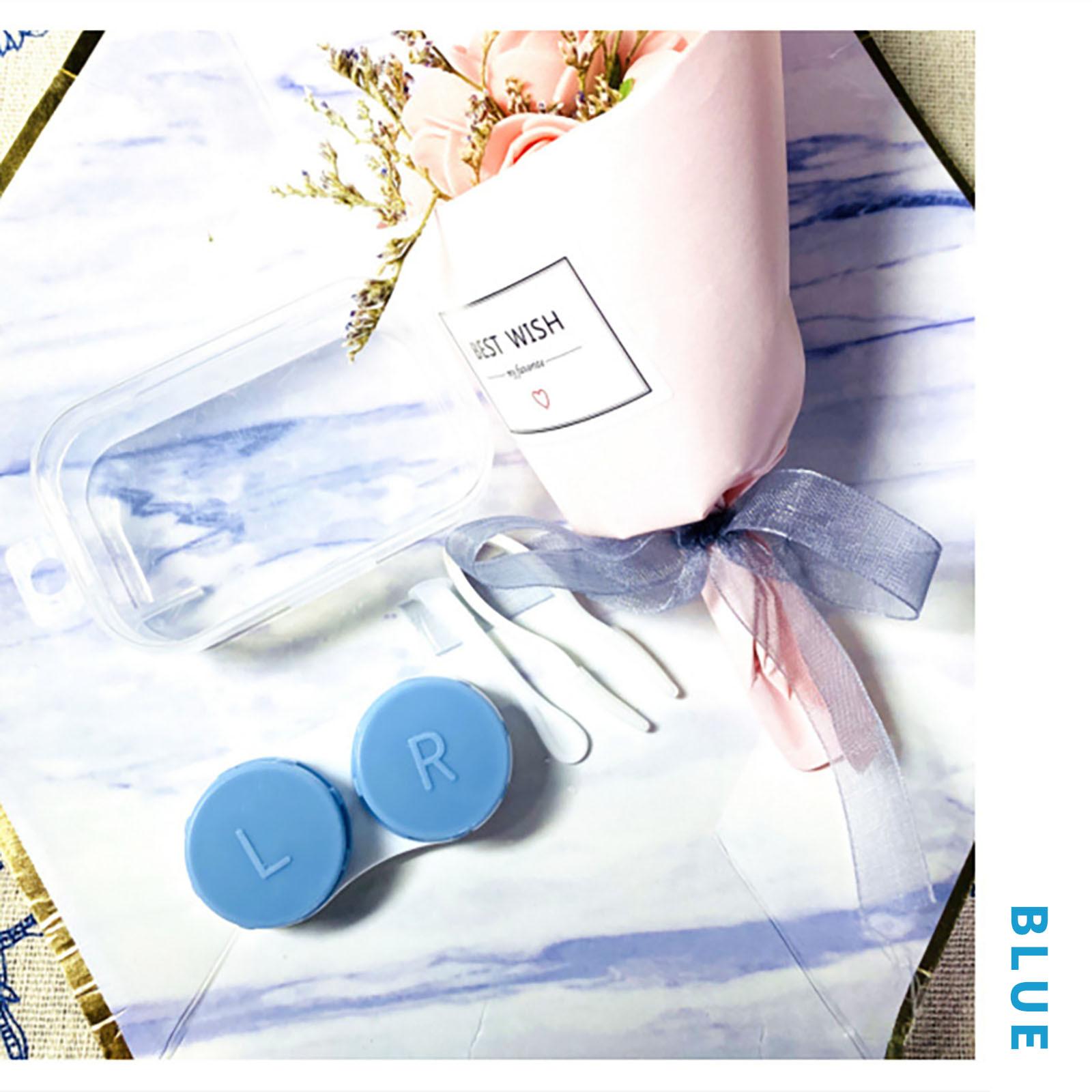 Футляр для очков Двойная коробка Косметическая коробка для хранения контактных очков — фото 7