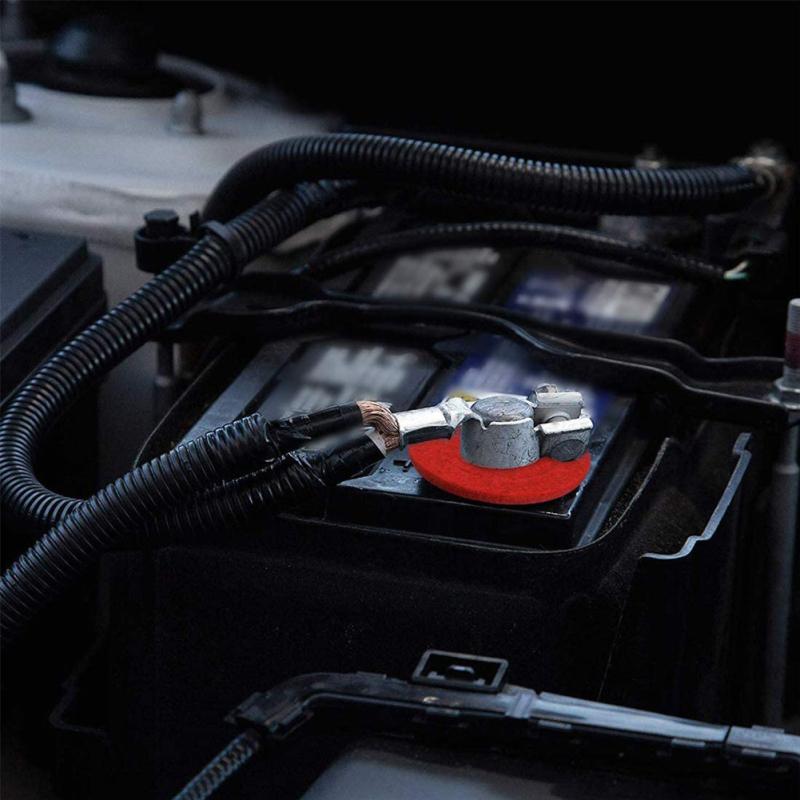 12 Pieces Battery Terminal Anti Corrosion Washers Fiber Battery Terminal Protector (6 Red and 6