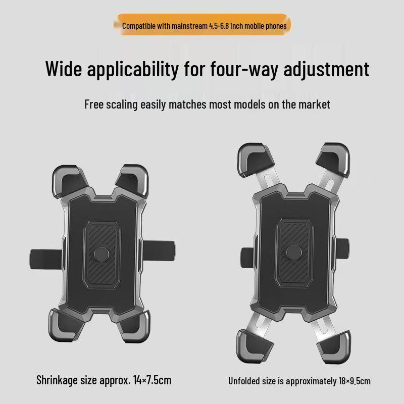 Shockproof Rearview Mirror Phone Holder for Bikes, Motorcycles, and Electric Vehicles