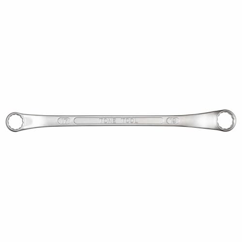 TONE Long Mechanic Open End Wrench (45 X 10), M44-1719, 17 X 19mm Flats