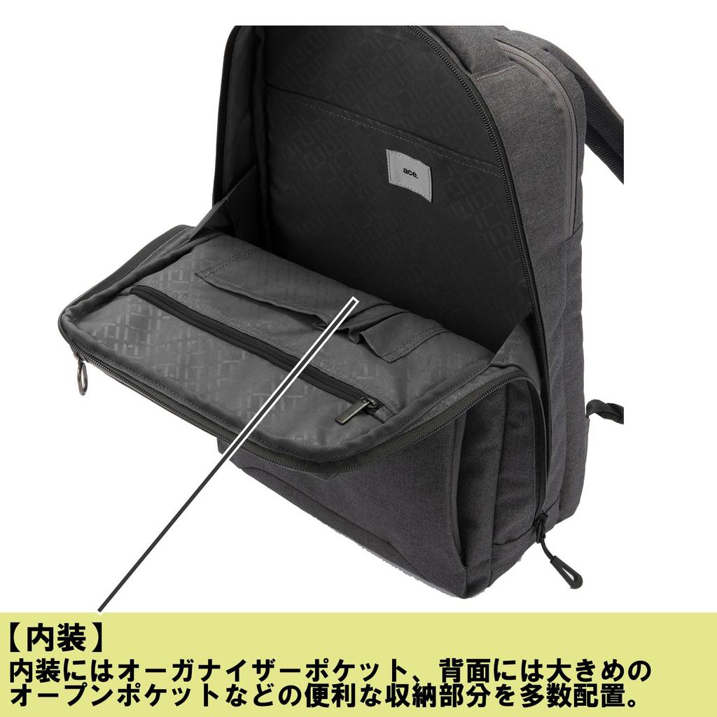 Ace Gene Hover Light 2 Business Backpack, Holds A4 Size and a 13.3-inch PC, 11L, 600g, No. 67615