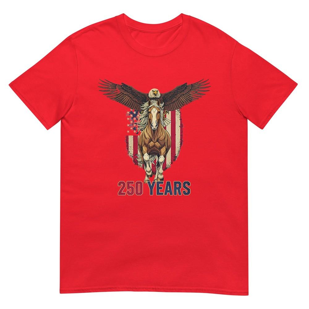 Usa 250th Anniversary Bald Eagle Clydesdale TShirt S