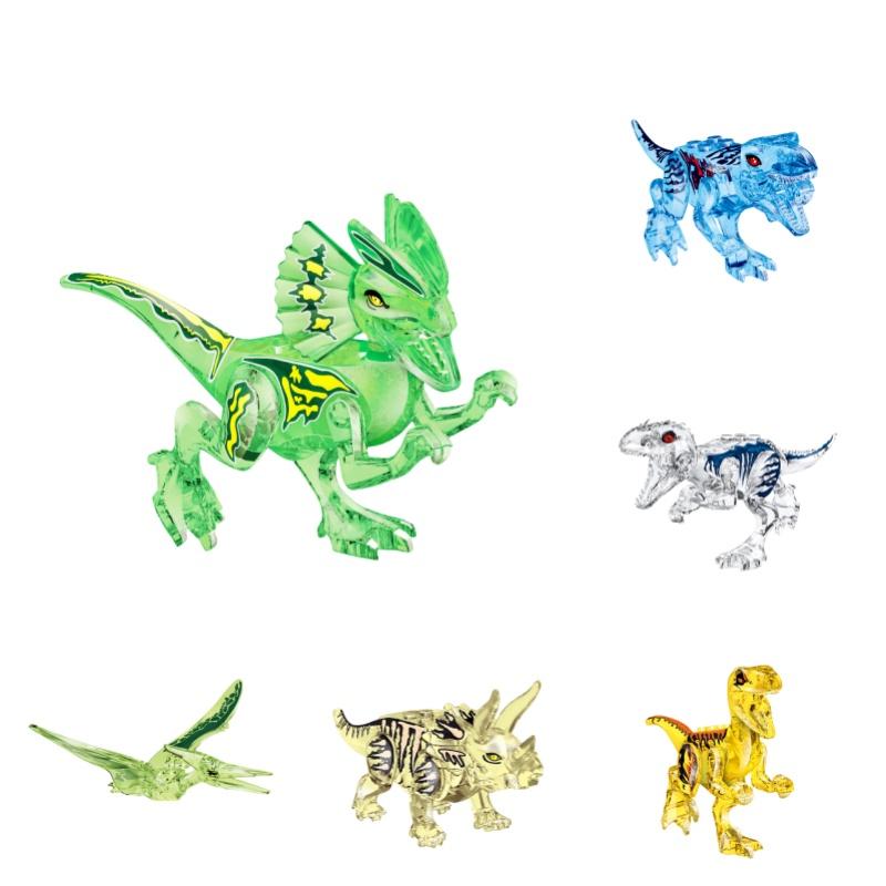 Jurassic Crystal Dinosaur Building Blocks Educational Toy For Creative Play Yg77034