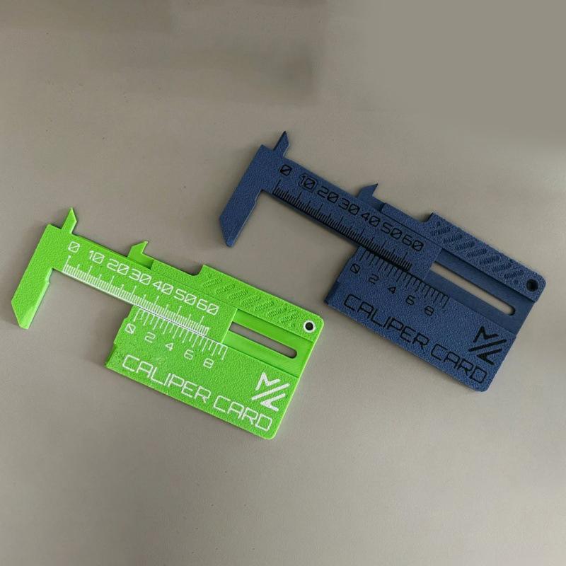 1 Pcs  Product Caliper Card Vernier Caliper Card Keychain 3D Printing Measuring Tool Mini Ruler