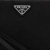 Prada Re-Nylon Metall Dreieck Logo Reißverschluss Nylon Clutch Damen Schwarz