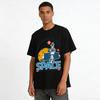Vintage Space Exploration Print T-Shirt Galaxy Adventure 1975 Commemorative Style Pure cotton T-shirt