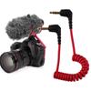 Camera Accessories TRS To TRS Cable Coiled Microphone Cable Microphone To Camera Spring 3.5mm Cable