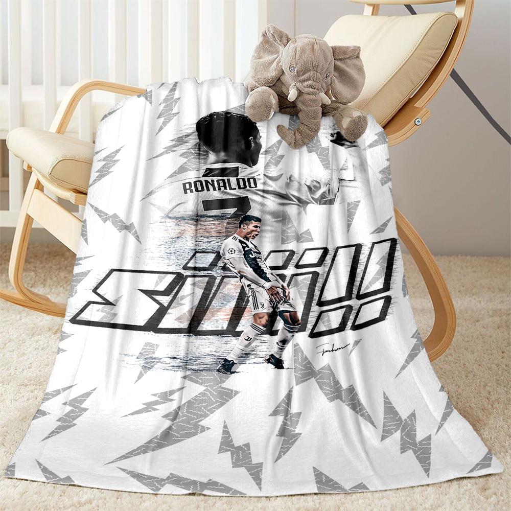 Ronaldo's Juventus Glory Blanket Soft & Cozy Great for Couch Office Sofa Four Seasons Multipurpose Warmthful Decor