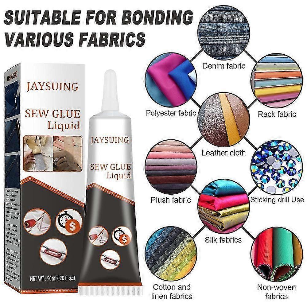Jaysuing Sewing Glue Fabric Glue Clothes Sofa Car Mats Glue Fabric Sewing Glue
