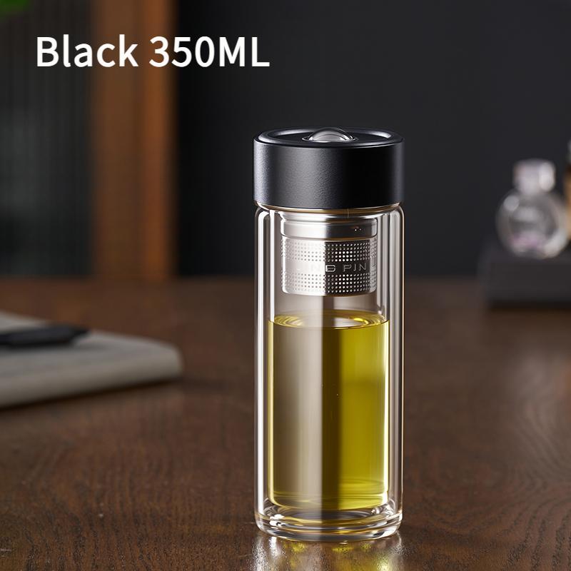 High Appearance Level Magnetic Tea Separation Cup  New Men's Office Double Glass Water Cup Magnetic Bomb Tea Cup