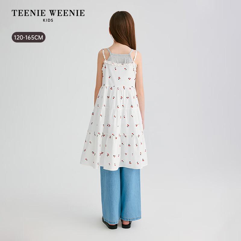 Teenie Weenie Girls' Cherry Print Sling Dress