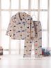 2026 Children's Cotton Spring/Autumn Casual Pajama Set - Open Front, Two-Piece for Older Kids