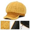 Autumn Winter Octagonal Women Girls Wool Thicken Beret Baseball Hat Warm Winter Cap