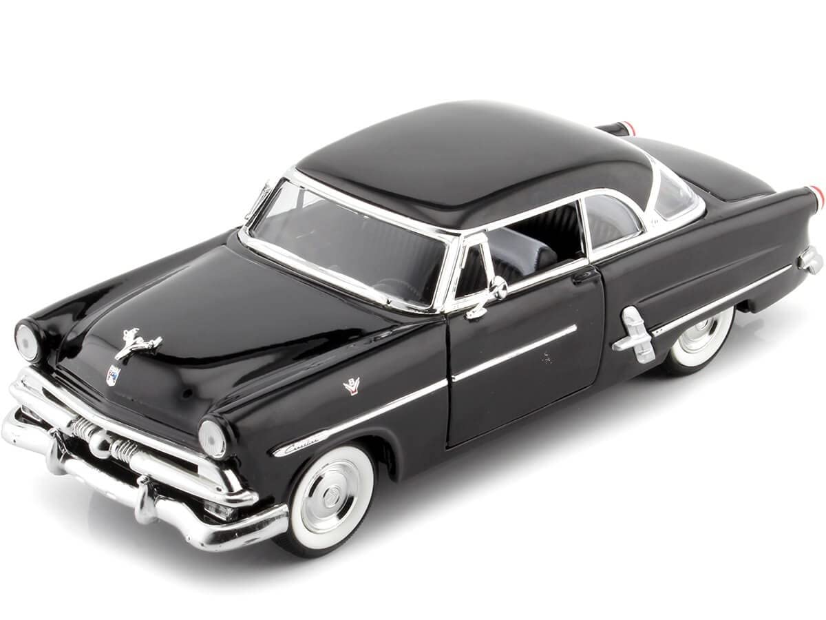 

WELLY Масштабная литая модель автомобиля Ford Crestline Victoria 1953 1/24 (черный) [Использовал] чёрный