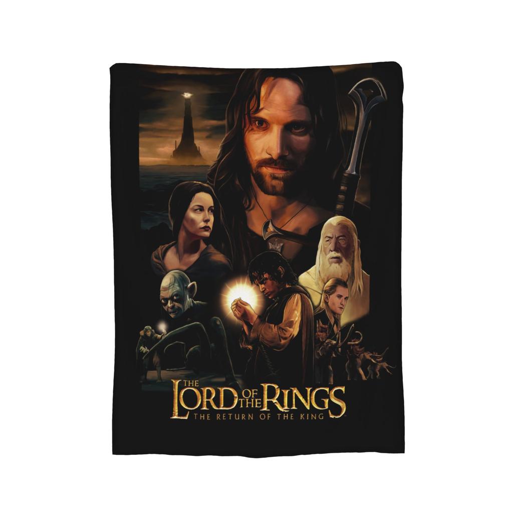 L-Lords Of The R-Rings Blankets Fleece Spring/Autumn  Portable Soft Throw Blankets for Bedding Travel Quilt