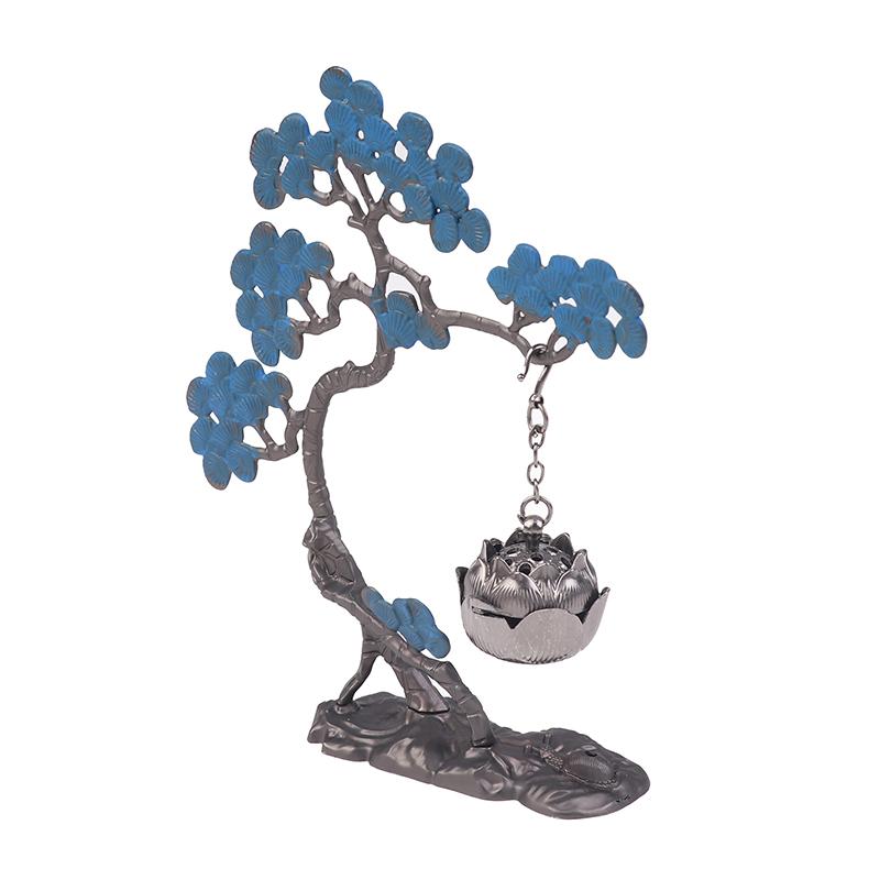 1Pc Metal Welcome Pine Hanging Stove Hanging Aromatherapy Ornament Antique Hanging Censer Office Yoga Meditation Home Decoration