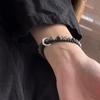 New Chinese Style Double-Layer Peace Lock Bead Bracelet High Value Couple Bracelet