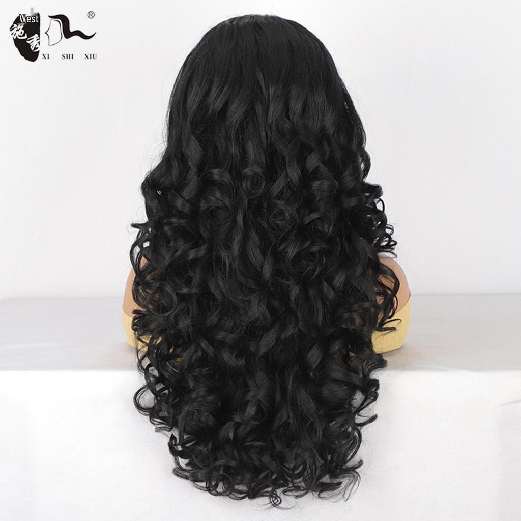 African Loose Wave Long Curly U-Part Wig Headwear