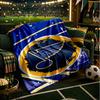 Louis Blues Eishockey Team Wirft Decke Flanelldecken Plüsch für Sofa Bett Geschenke für Männer Frauen Reise Picknickdecke Weihnachtsgeschenke für Fans