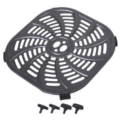 Podložka pro horkovzdušné fritézy Talíř pro horkovzdušné fritézy Čtvercový tác pro horkovzdušné fritézy Grilovací deska Multifunkční kuchyňský nástroj pro 6QT horkovzdušné fritézy