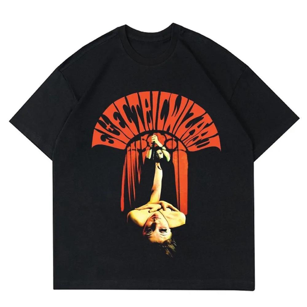 Unisex Short Sleeve Crew Neck Cotton T Shirt Electric Wizard XL