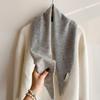 Wool Triangle Scarf for Women British Knitted Sweater Shawl Soft Warm Downtown Girl Scarf Clothes Decorative Shawl Accessories