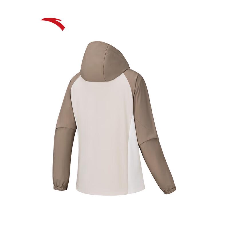 ANTA Women's Color Block Hooded Fleece Jacket