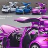 1:32 Tesla Model X Alloy Toy Car with Door Opening, Sound, and Light Features