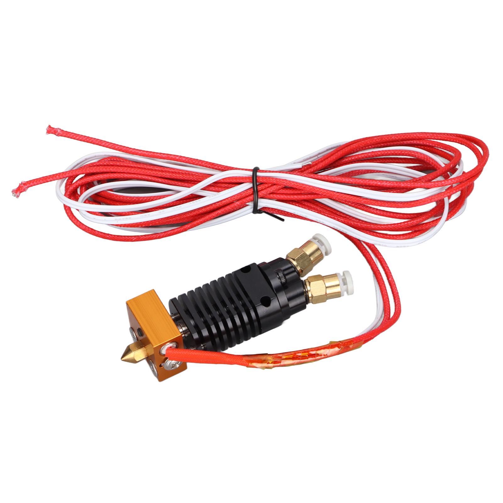 

Комплект Hotend 2 в 1, 2-цветный металлический 12 В 3D-принтер, экструдер с силиконовой крышкой, винты для Ender 3