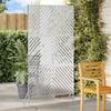 VidaXL Galvanized Steel Fence Panel Galvanized Steel Large 868547
