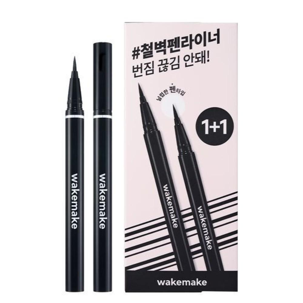 WAKEMAKE Any-Proof Pen Eyeliner 1+1 Set (New)