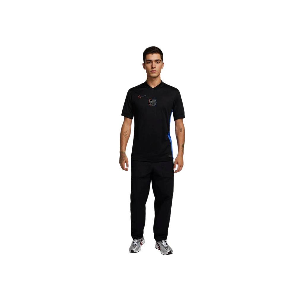 Nike Dri-Fit FW24 F.C. Camiseta de Fútbol de Manga Corta Casual Deportiva Cómoda Serie Barcelona para Hombre tops Negro FN8792-010