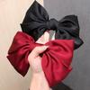 Big Hair Bow Ties Hair Clips Satin Two Layer Butterfly Bow For Women  Accessories Barrettes for School Christmas Gift
