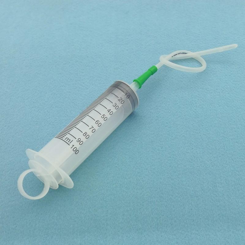 High-Capacity Flushing Syringe with Coarse Needle for Glue or Enema