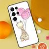 Cute Cartoon Animal Giraffe Phone Case For Samsung Galaxy S25 Ultra S24 S22 S21 Ultra S9 S10 S20 Plus S23 FE Funda Cover