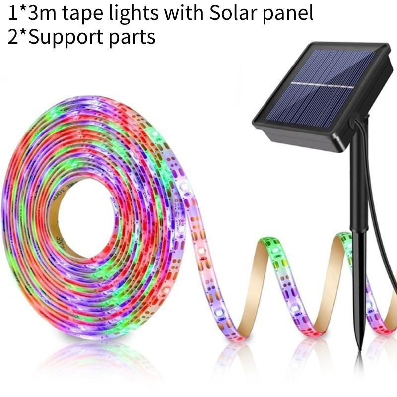 Waterproof Rgb Solar Led Light Strips For Courtyard And Home Decor 50000 Hours Life