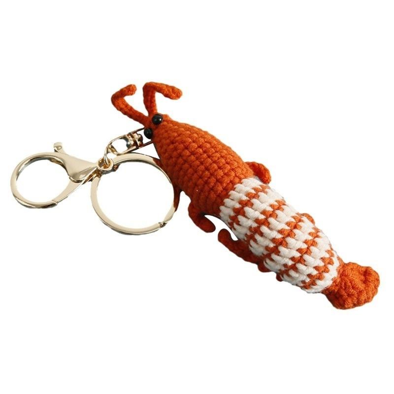

Car Keychain for Women Girls Cute Keychain Bag Charm Crochet Animal Keychain Accessories for Backpacks,Wallets,Purse 1