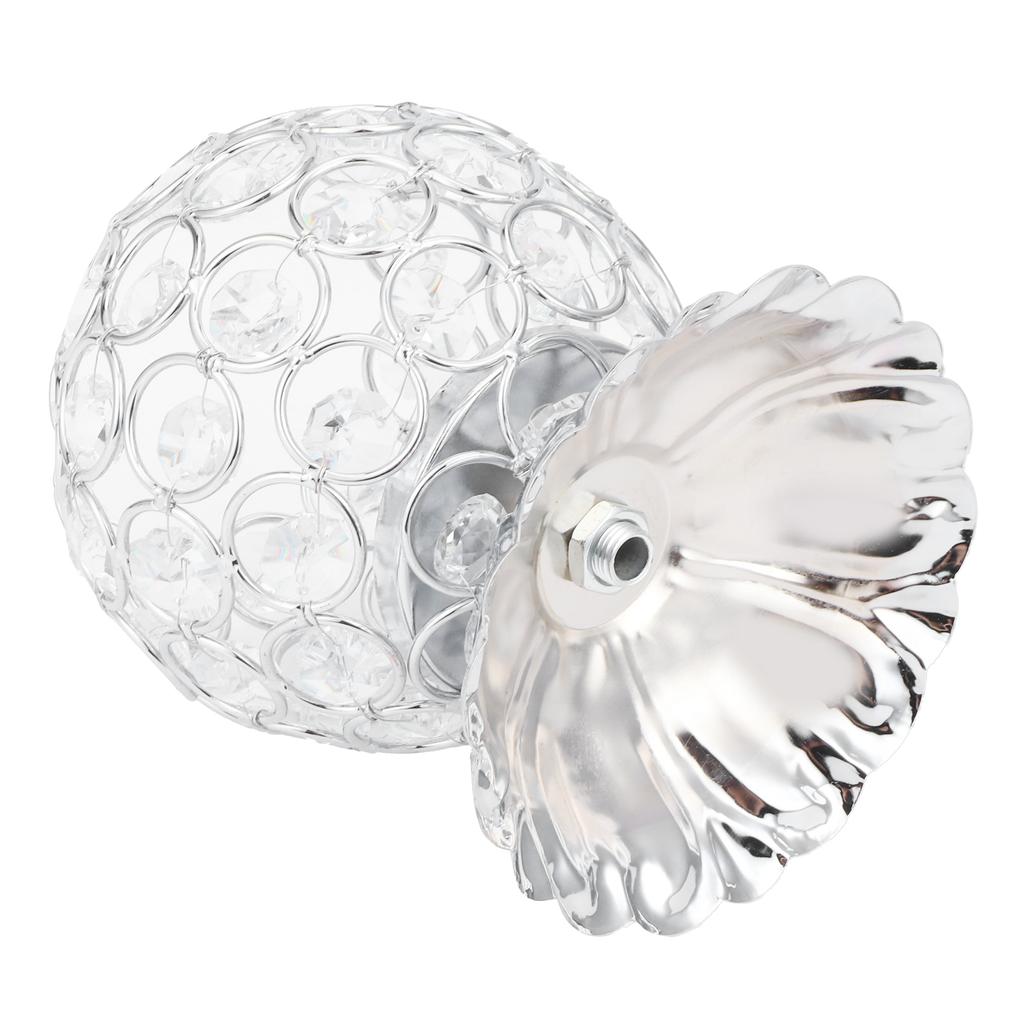 Crystal Candle Holder Electroplated Wrought Iron Candlestick Ornament Electronic Candle Stand