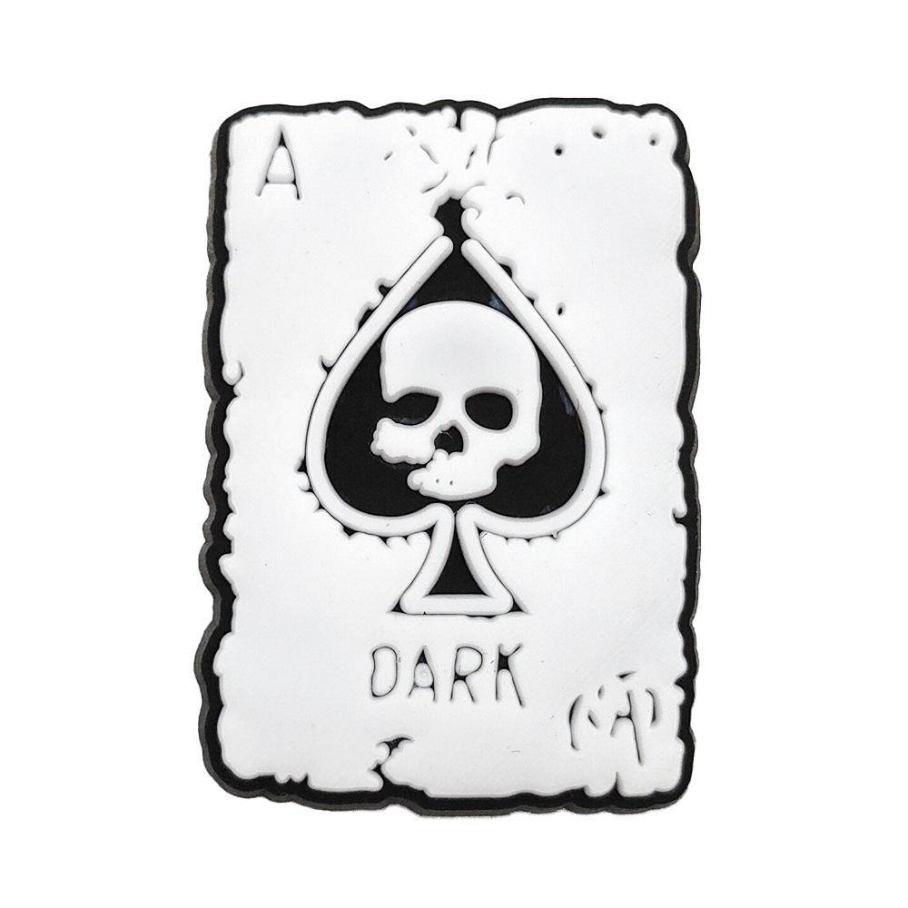 Black & White Halloween Punk Metal Rock Croc Shoe Charms