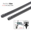 2Pc No Cutting Car Metal Wiper Blade Refill 6mm 14" 16" 22" 24" 26" Windshield Windscreen Wiper Refills Replacement Rubber Wipers Blades 3