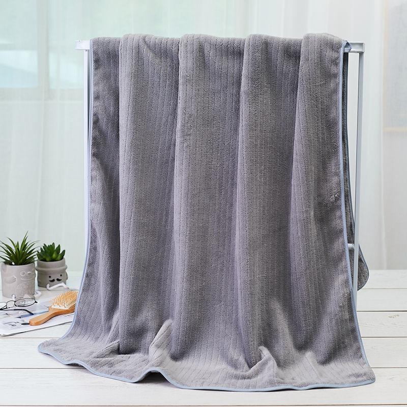 Extra Large Bath Towel, Thickened Cloud-feel Cotton Coral Fleece, Absorbent, Lint-free, Soft Bath Wrap