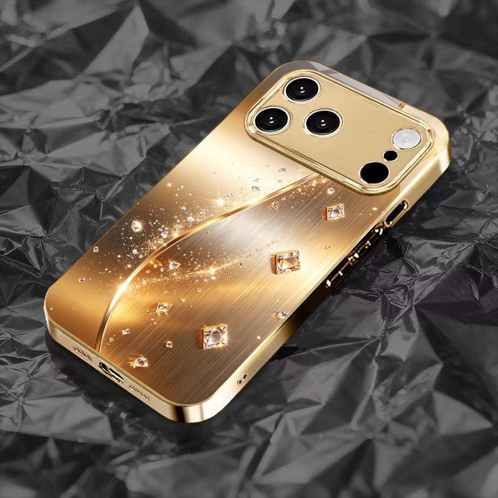 High-end Luxurious Fashion phone case for funda iphone for iphone 17 pro max cover glass for iPhone 17 16 15 14 13 12pm Pro Plus