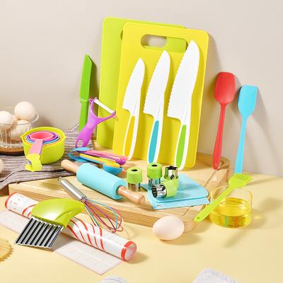 DIY Kochen Backset Nudelholzset Sicheres Plastik Obstmesser Mini-Gadgets