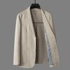 Spring and Summer New Casual Suit Men's Business Anti-wrinkle Pure Cotton Suit Single-piece Thin Jacket