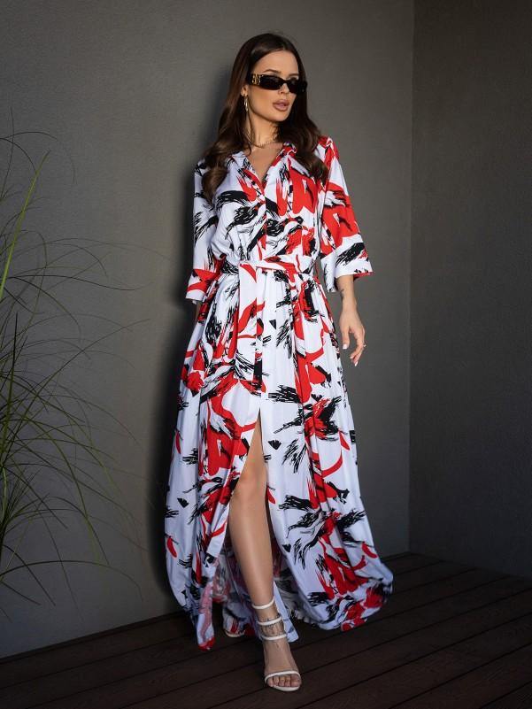 Long Cotton Dress ISSA PLUS
